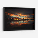 Sunset in the lakehouse | Cuadro decorativo de Canvas Lab