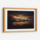 Sunset in the lakehouse | Cuadro decorativo de Canvas Lab