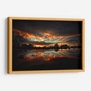 Sunset in the lakehouse | Cuadro decorativo de Canvas Lab