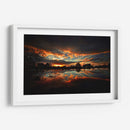 Sunset in the lakehouse | Cuadro decorativo de Canvas Lab