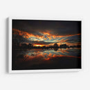 Sunset in the lakehouse | Cuadro decorativo de Canvas Lab
