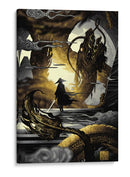 El Despertar del Dragón - Puffy Design | Cuadro decorativo de Canvas Lab