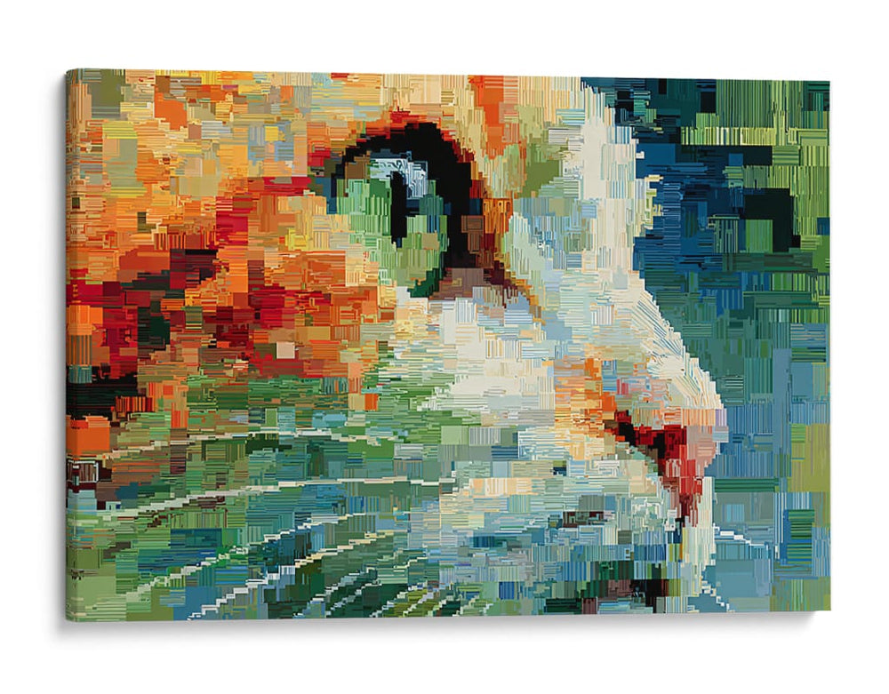 Gato pixeleado - DIEGO D L | Cuadro decorativo de Canvas Lab