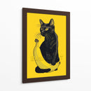 Miau de Plátano - Puffy Design | Cuadro decorativo de Canvas Lab