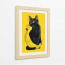 Miau de Plátano - Puffy Design | Cuadro decorativo de Canvas Lab