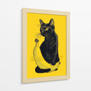 Miau de Plátano - Puffy Design | Cuadro decorativo de Canvas Lab
