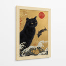 Michi Oriental - Puffy Design | Cuadro decorativo de Canvas Lab