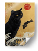 Michi Oriental - Puffy Design | Cuadro decorativo de Canvas Lab