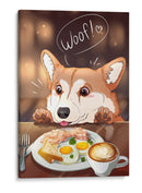 Perro Desayunador - Puffy Design | Cuadro decorativo de Canvas Lab