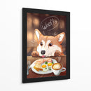 Perro Desayunador - Puffy Design | Cuadro decorativo de Canvas Lab