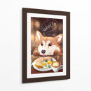 Perro Desayunador - Puffy Design | Cuadro decorativo de Canvas Lab