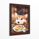 Perro Desayunador - Puffy Design | Cuadro decorativo de Canvas Lab