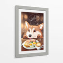 Perro Desayunador - Puffy Design | Cuadro decorativo de Canvas Lab
