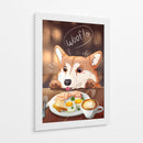 Perro Desayunador - Puffy Design | Cuadro decorativo de Canvas Lab