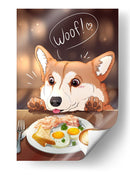 Perro Desayunador - Puffy Design | Cuadro decorativo de Canvas Lab