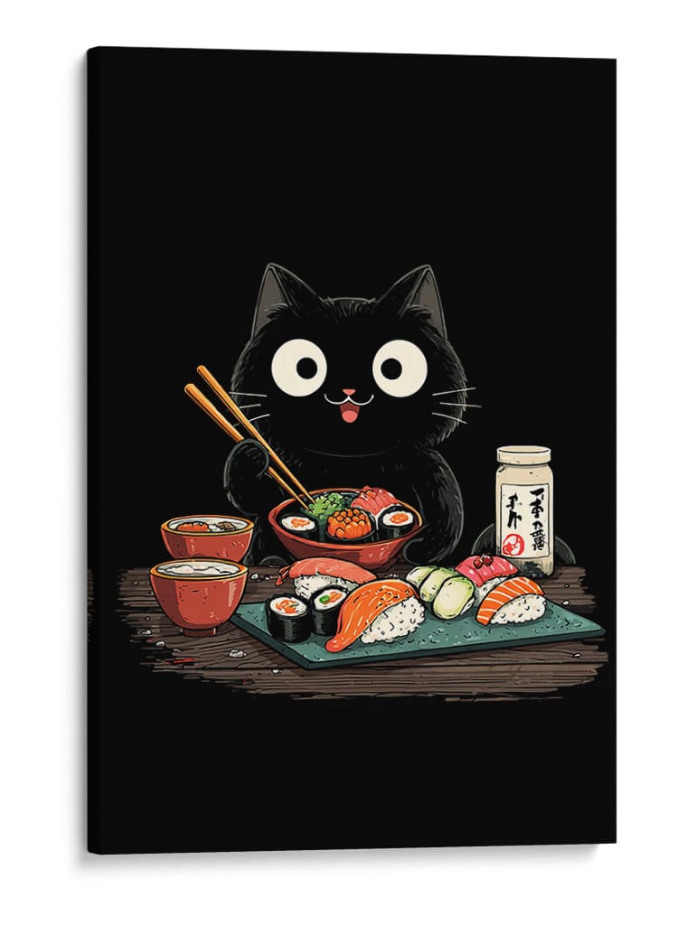Michi-Sushi - Puffy Design | Cuadro decorativo de Canvas Lab