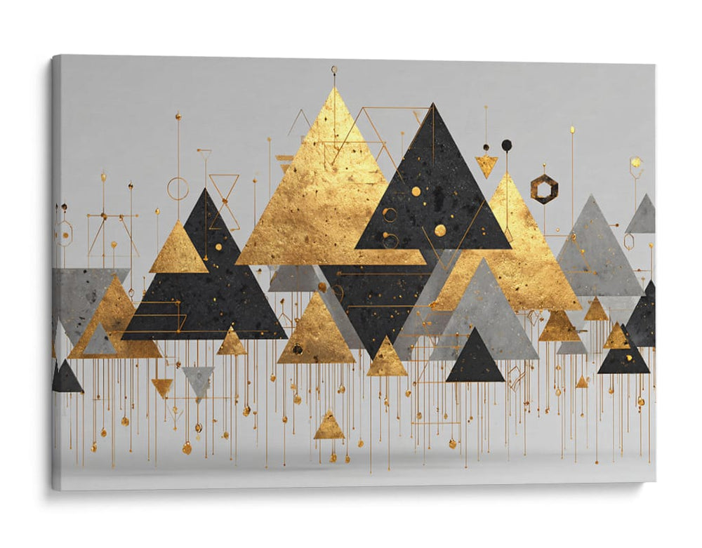 Piramides doradas  - DIEGO D L | Cuadro decorativo de Canvas Lab