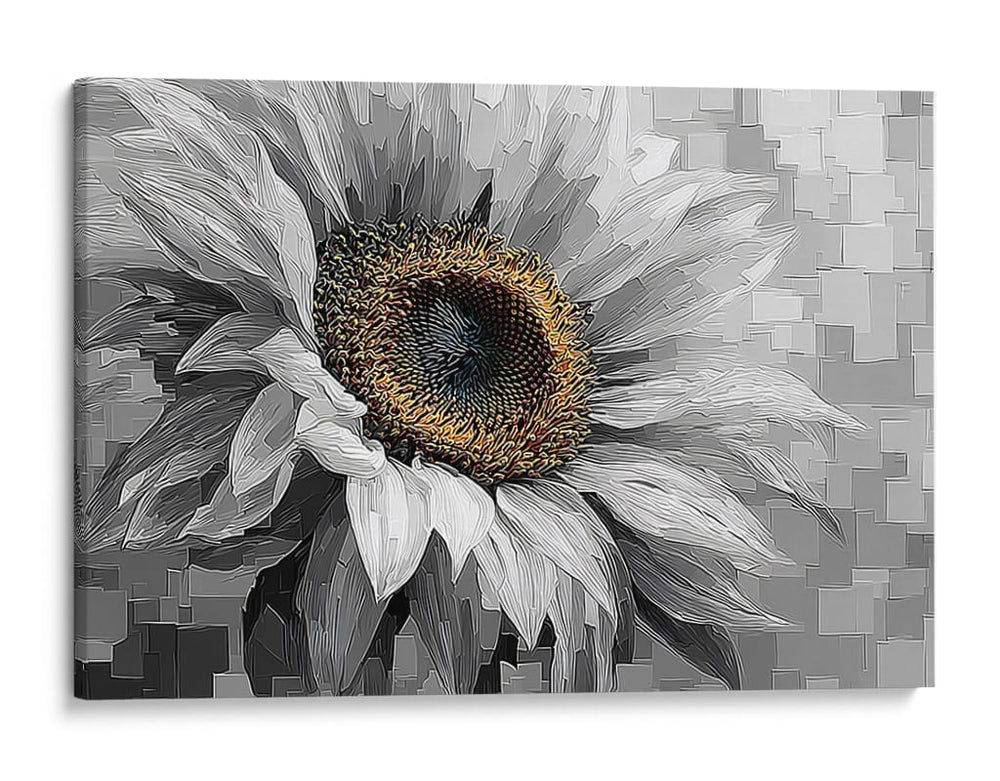 Girasol gris - DIEGO D L | Cuadro decorativo de Canvas Lab