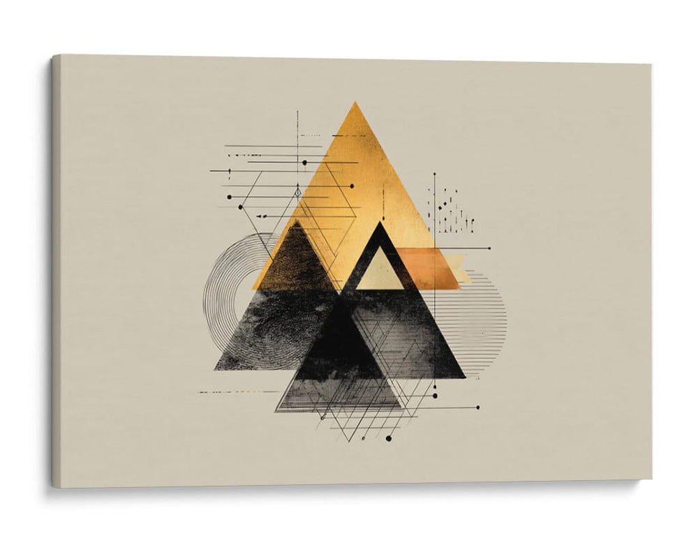 Piramide dorada - DIEGO D L | Cuadro decorativo de Canvas Lab