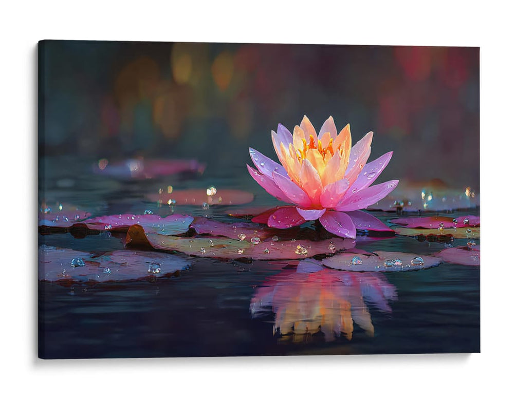 Loto en lago - DIEGO D L | Cuadro decorativo de Canvas Lab