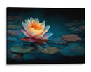Flor en lago - DIEGO D L | Cuadro decorativo de Canvas Lab