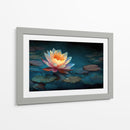 Flor en lago - DIEGO D L | Cuadro decorativo de Canvas Lab