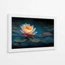 Flor en lago - DIEGO D L | Cuadro decorativo de Canvas Lab