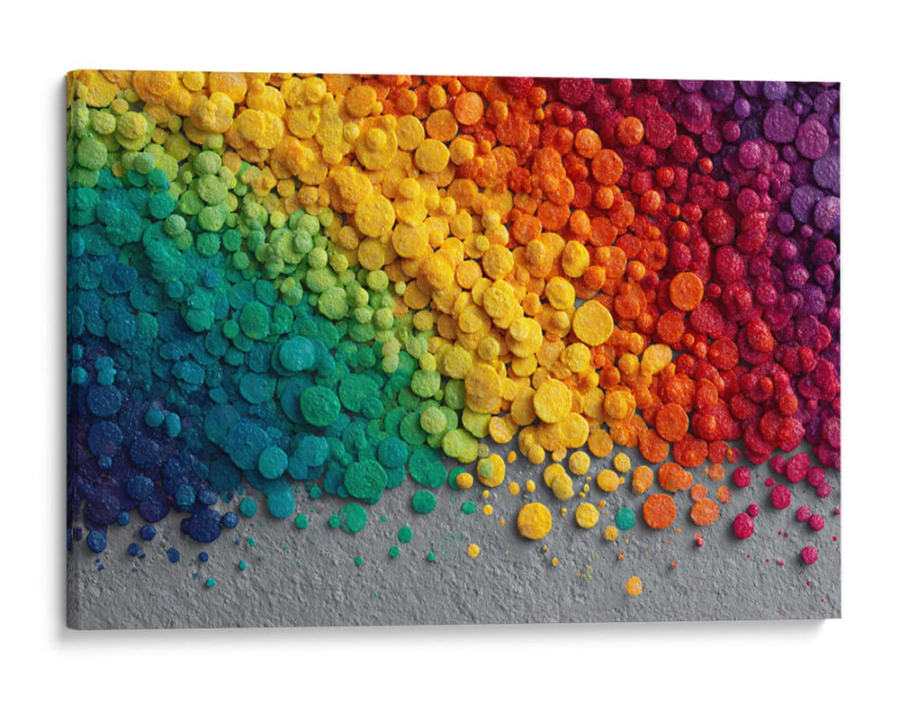 Arcoíris de puntos  - DIEGO D L | Cuadro decorativo de Canvas Lab