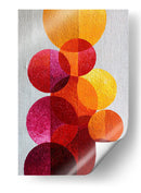 Círculos cálidos  - DIEGO D L | Cuadro decorativo de Canvas Lab
