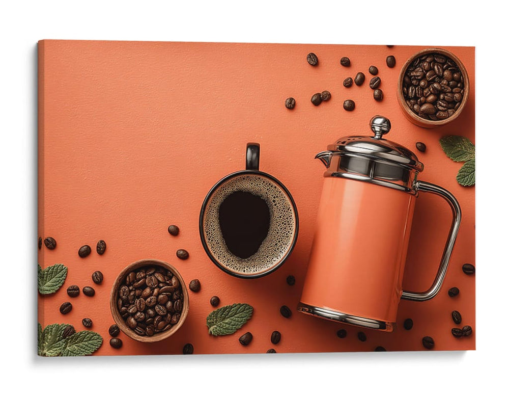 Cafe naranja - DIEGO D L | Cuadro decorativo de Canvas Lab