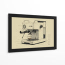 Dibujo técnico cafetera  - DIEGO D L | Cuadro decorativo de Canvas Lab
