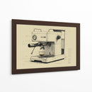 Dibujo técnico cafetera  - DIEGO D L | Cuadro decorativo de Canvas Lab