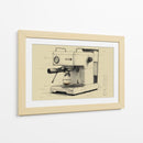 Dibujo técnico cafetera  - DIEGO D L | Cuadro decorativo de Canvas Lab