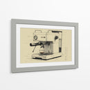 Dibujo técnico cafetera  - DIEGO D L | Cuadro decorativo de Canvas Lab
