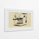 Dibujo técnico cafetera  - DIEGO D L | Cuadro decorativo de Canvas Lab