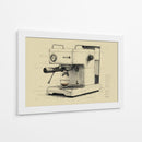 Dibujo técnico cafetera  - DIEGO D L | Cuadro decorativo de Canvas Lab