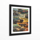 Carros retro colage  - OctavioStudio88 | Cuadro decorativo de Canvas Lab