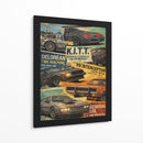 Carros retro colage  - OctavioStudio88 | Cuadro decorativo de Canvas Lab