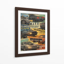 Carros retro colage  - OctavioStudio88 | Cuadro decorativo de Canvas Lab