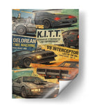 Carros retro colage  - OctavioStudio88 | Cuadro decorativo de Canvas Lab