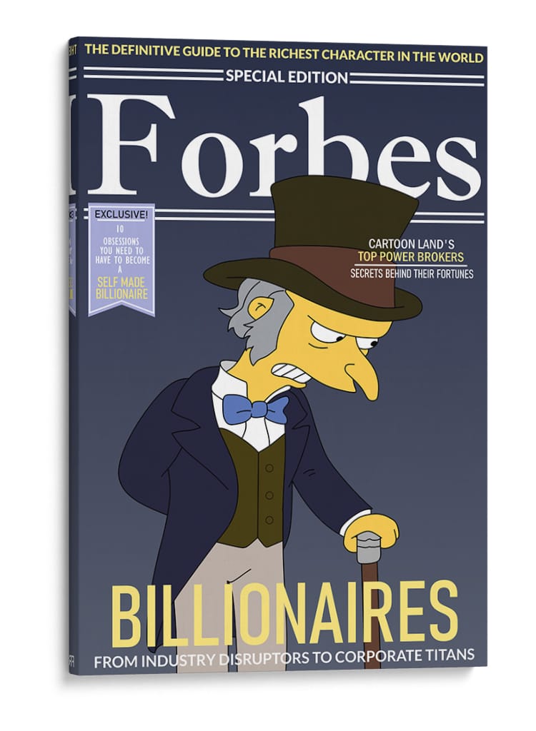 Mr Burns Forbes - Khevth Art | Cuadro decorativo de Canvas Lab