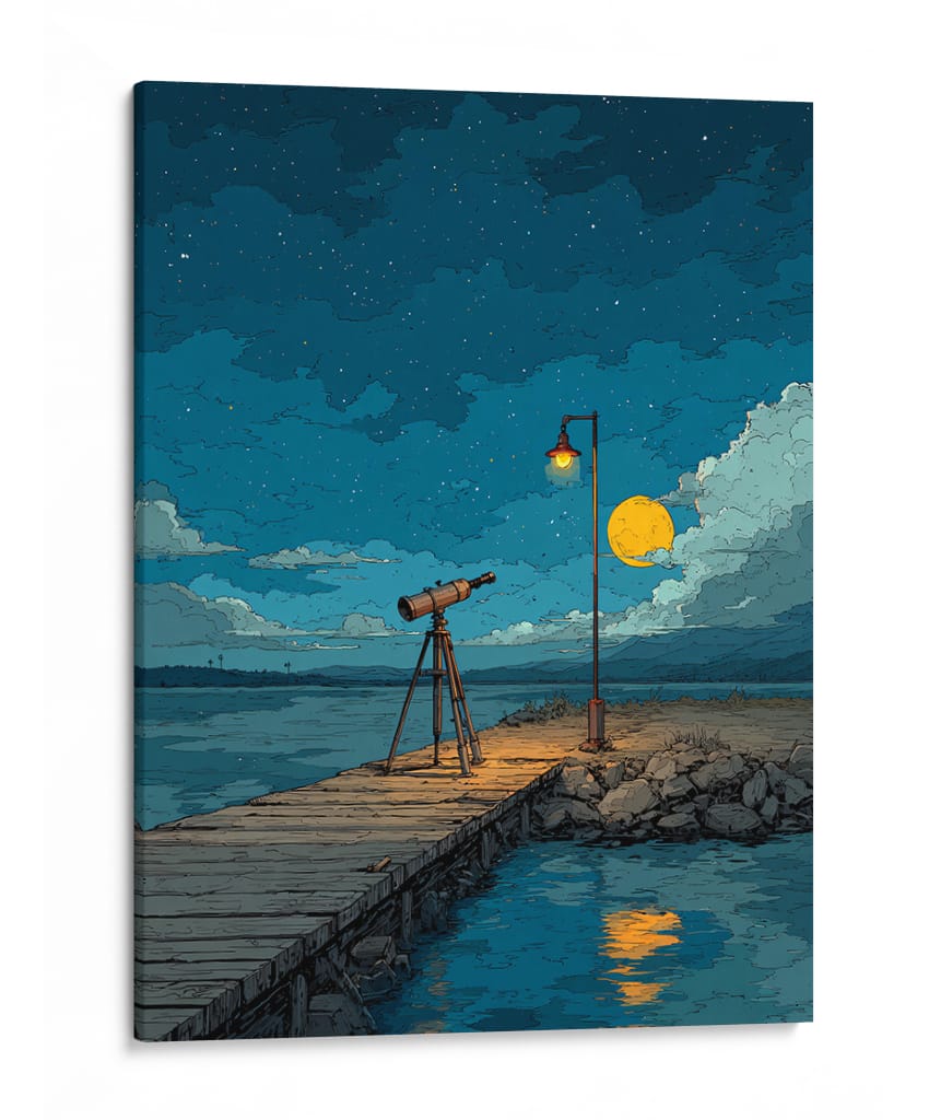 Muelle astronómico  - DIEGO D L | Cuadro decorativo de Canvas Lab
