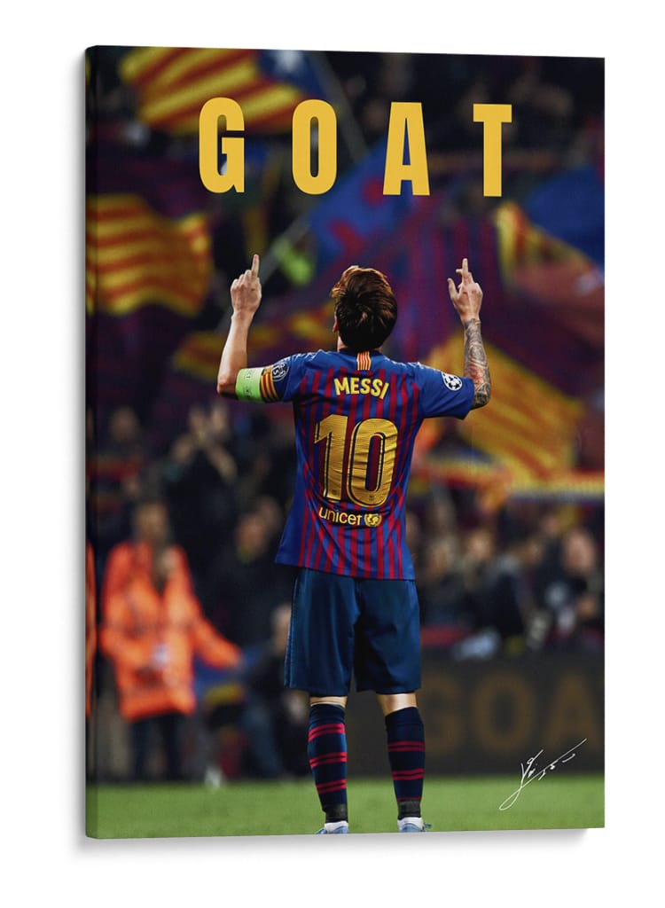 GOAT MESSI - OctavioStudio88 | Cuadro decorativo de Canvas Lab