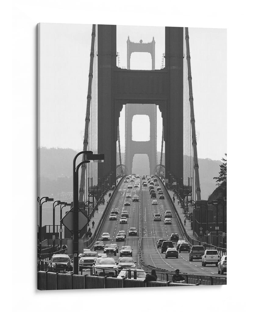 PUENTE GOLDEN GATE BLANCO Y NEGRO  - ALEJANDRE PHOTOGRAPHY | Cuadro decorativo de Canvas Lab