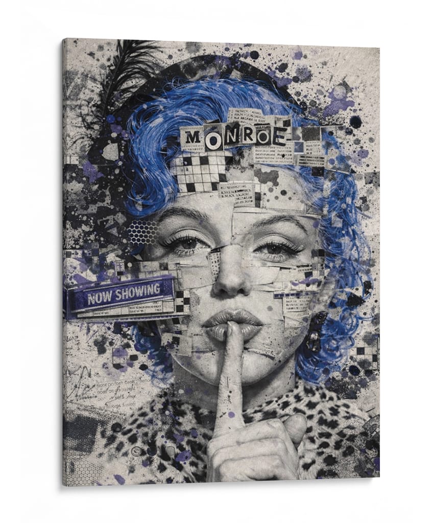 MONROE EN SILENCIO  - OctavioStudio88 | Cuadro decorativo de Canvas Lab