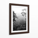 Bosque Con Neblina - Blanco y Negro - Wandering Pixels Co. | Cuadro decorativo de Canvas Lab