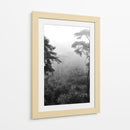 Bosque Con Neblina - Blanco y Negro - Wandering Pixels Co. | Cuadro decorativo de Canvas Lab