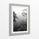 Bosque Con Neblina - Blanco y Negro - Wandering Pixels Co. | Cuadro decorativo de Canvas Lab