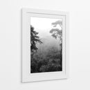Bosque Con Neblina - Blanco y Negro - Wandering Pixels Co. | Cuadro decorativo de Canvas Lab