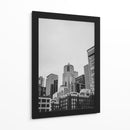 Skyline de Seattle - Blanco y Negro  - Wandering Pixels Co. | Cuadro decorativo de Canvas Lab